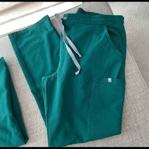 Figs Hunter Green Yola Pants